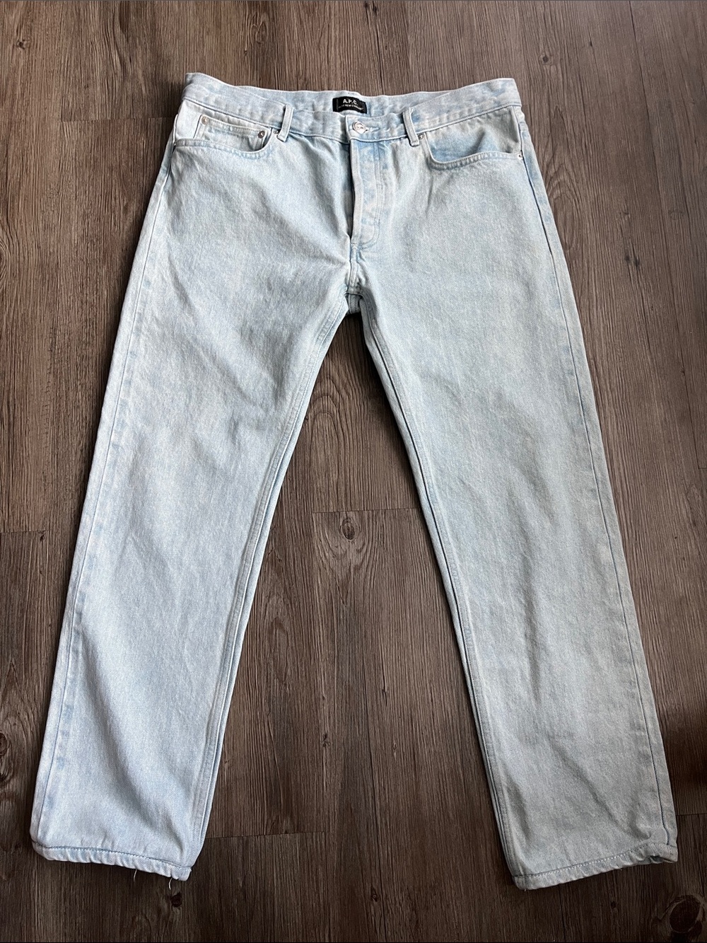 A.P.C. Straight Leg Jeans in Light Blue
